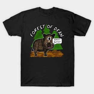 Forest Of Dean Wild Boar Funny Gloucestershire T-Shirt
